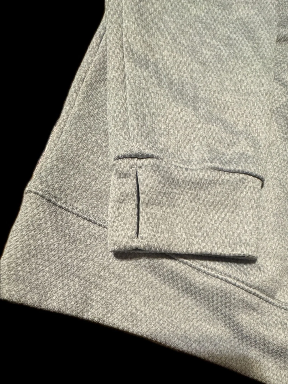 (S) ADIDAS CLIMAWARM LIGHT GRAY HOODIE W/ THUMBHOLE EMBLEM ON SLEEVE